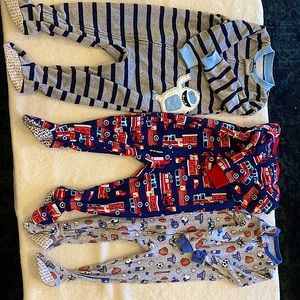3, 18 month footies